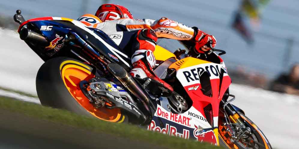 Ledakan Mesin Marc Marquez